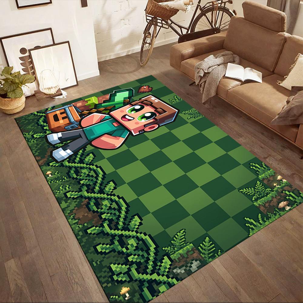 Minecraft 194 Area Rug Suitable for Kitchen Outdoor Game Room Dining Room Antislip Carpet Office home decor Birthday/Christmas Gift