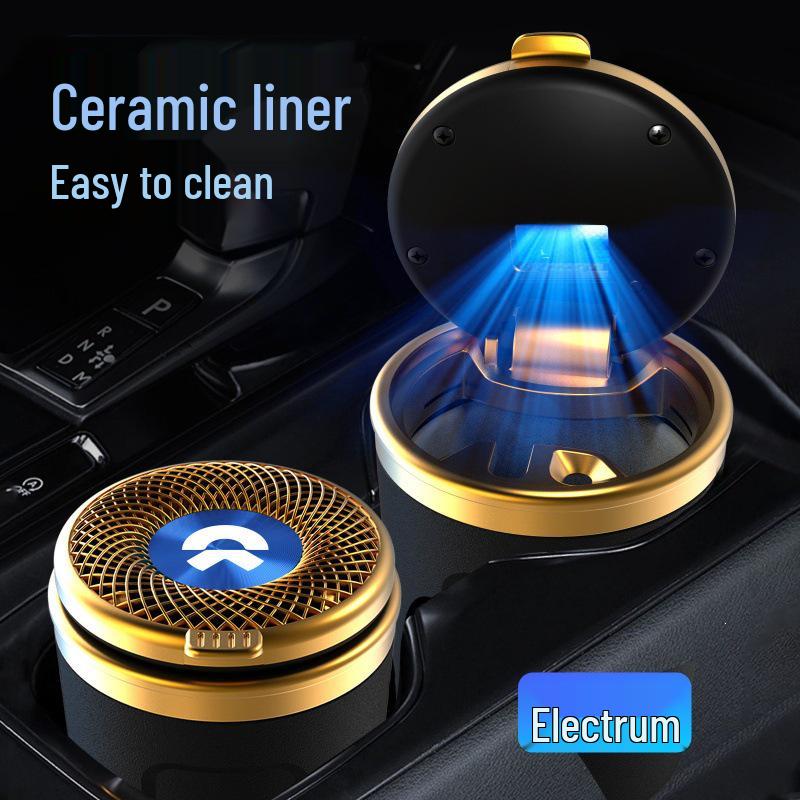 Nio ET5T Car Ashtray with Light - Fits ET5/ET7/ES6/EC6 Models for Interior Decoration