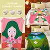 Artist A-Andy H-Huang Throw Flannel Throw Blanket, Lightweight Cozy, Durable Washable Cute Cool