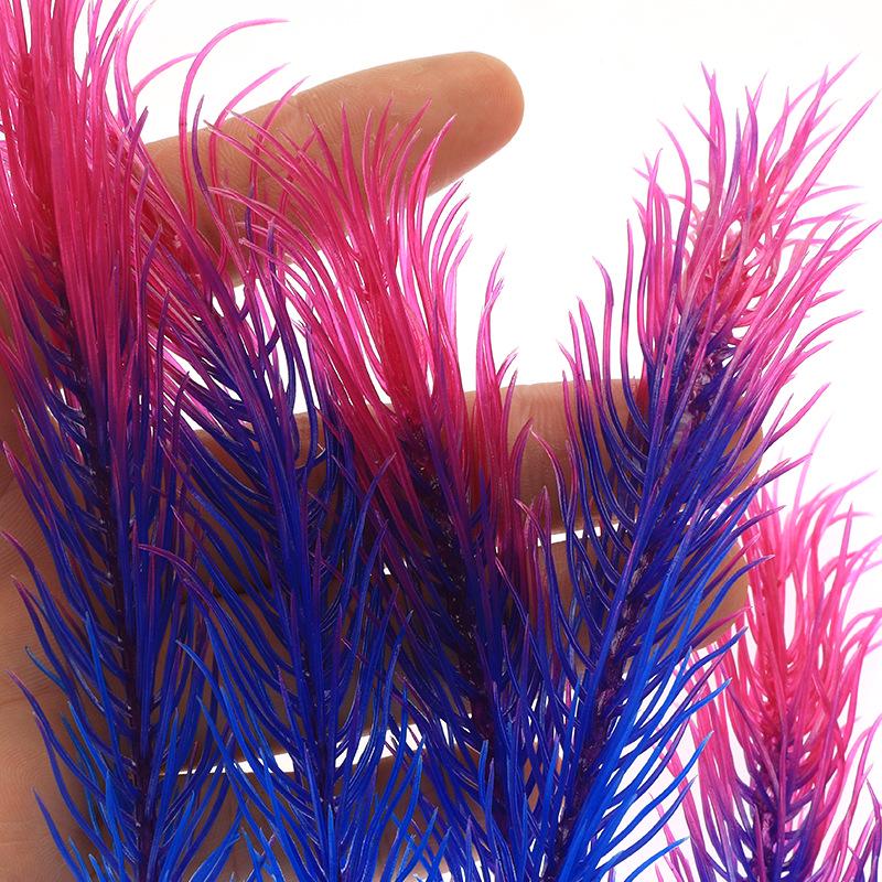 Foxtail Algae Plastic Water Plant Decoration - CH86 Fish Tank Decor Background