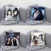 Mo Dao Zu Shi Pillow Case Print Polyester Fiber 40X40 Cm Home Sofa Throw Cushion Cover Decoration