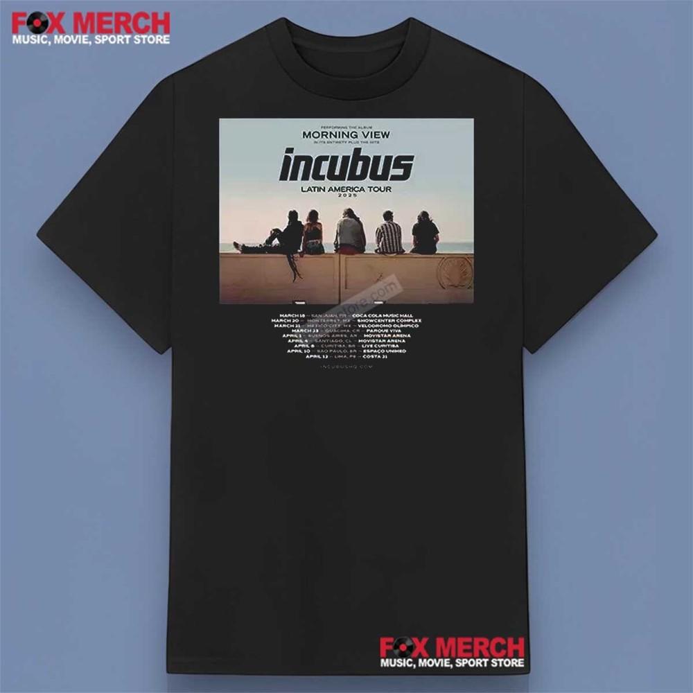 Incubus Morning View Tour 2025 Shirt Unisex T-Shirt S