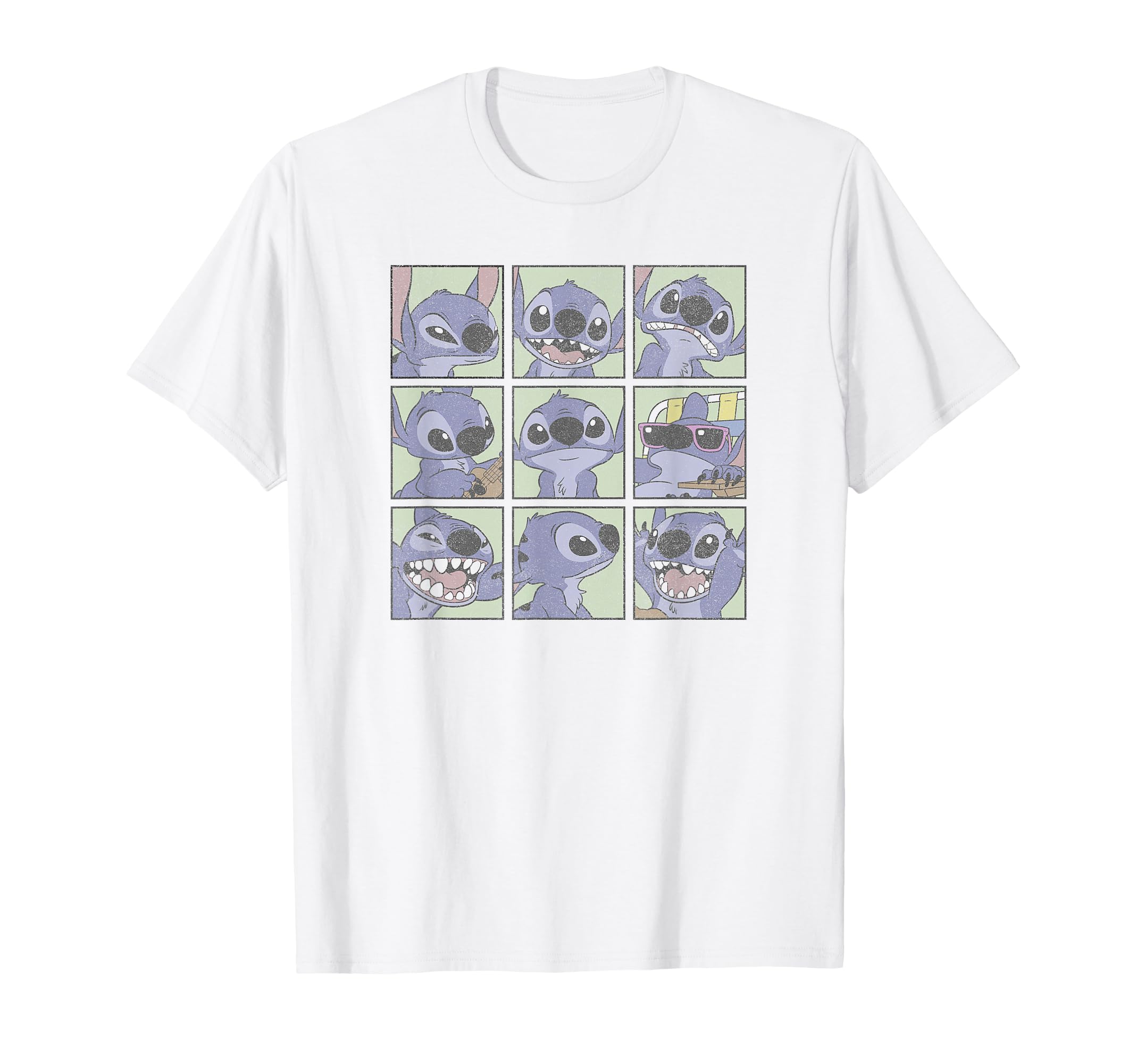 

Disney Lilo Stitch Box Up Stitch Emotion Grid & T-Shirt белый