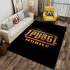 """Gaming-Teppich mit PUBG Mobile Logo, Schwarzer Hintergrund für Gamer" Geeignet für den Einsatz als Antirutschmatte für Wohnzimmer-, Schlafzimmer-Sofas"""