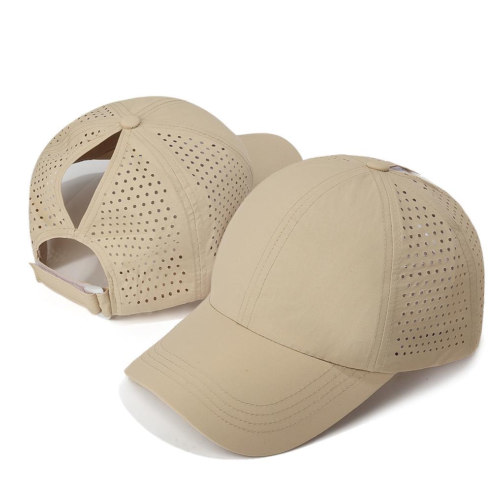 Women's Summer Thin Mesh Baseball Cap, Quick-Dry Visor Ponytail Caps, Breathable Outdoor Cycling Fishing Hat