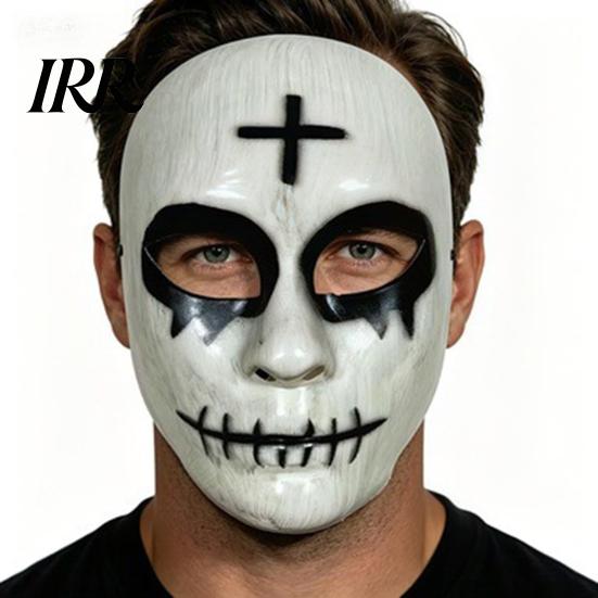 Klare Sicht Halloween Gesichtsmaske Gruselig für Erwachsene, Horror Realistisch Cosplay Party Sichtfeld Zubehör, Unheimlich Vollmaske Kostüm,