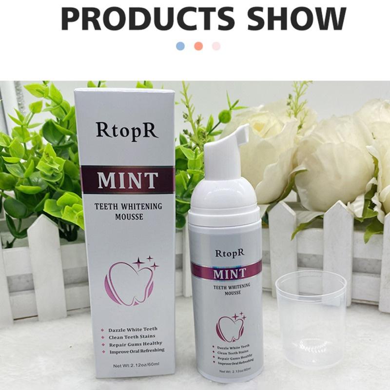 Mint Teeth Mousse Cleansing Whitening Mousse Removes Stains Teeth Whitening Oral Hygiene Toothpaste Care