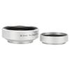 Optical Glass Silver 0.45X Camera Wide Angle Magnification Additional Lens for 30.5mm Camera Lenses