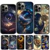 Fashion Art Sun Moon Phone Case Cover For iPhone 17 Air 15 16 11 13 14 Pro Max 12 Plus Max Fundas