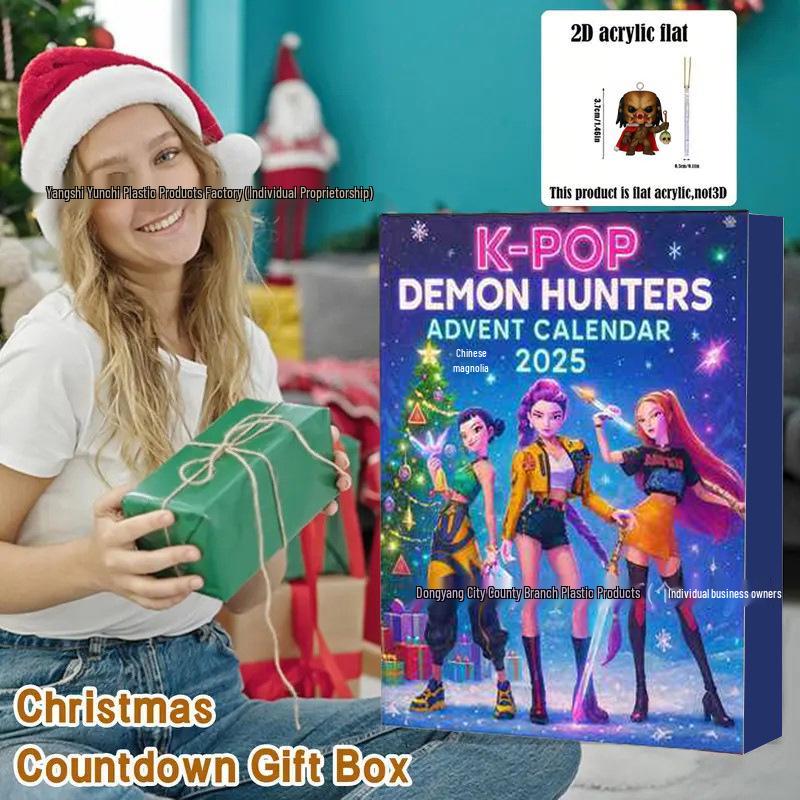 New K-pop Blackpink Devil Hunter Christmas Tree Decoration Acrylic Pendant Blind Box