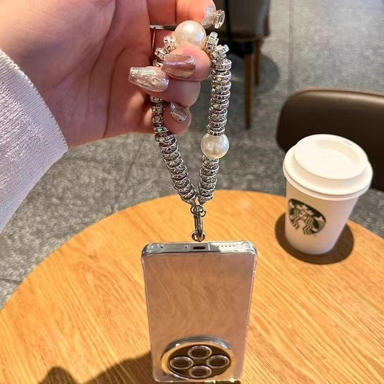 Feather yarn suitable for vivox200s mobile phone case fashionable iQOO13 glitter lens film S30Promini with bracelet