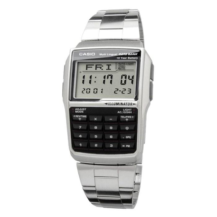 Casio Data Bank DBC-32D-1A Men's Digital Watch (Silver)