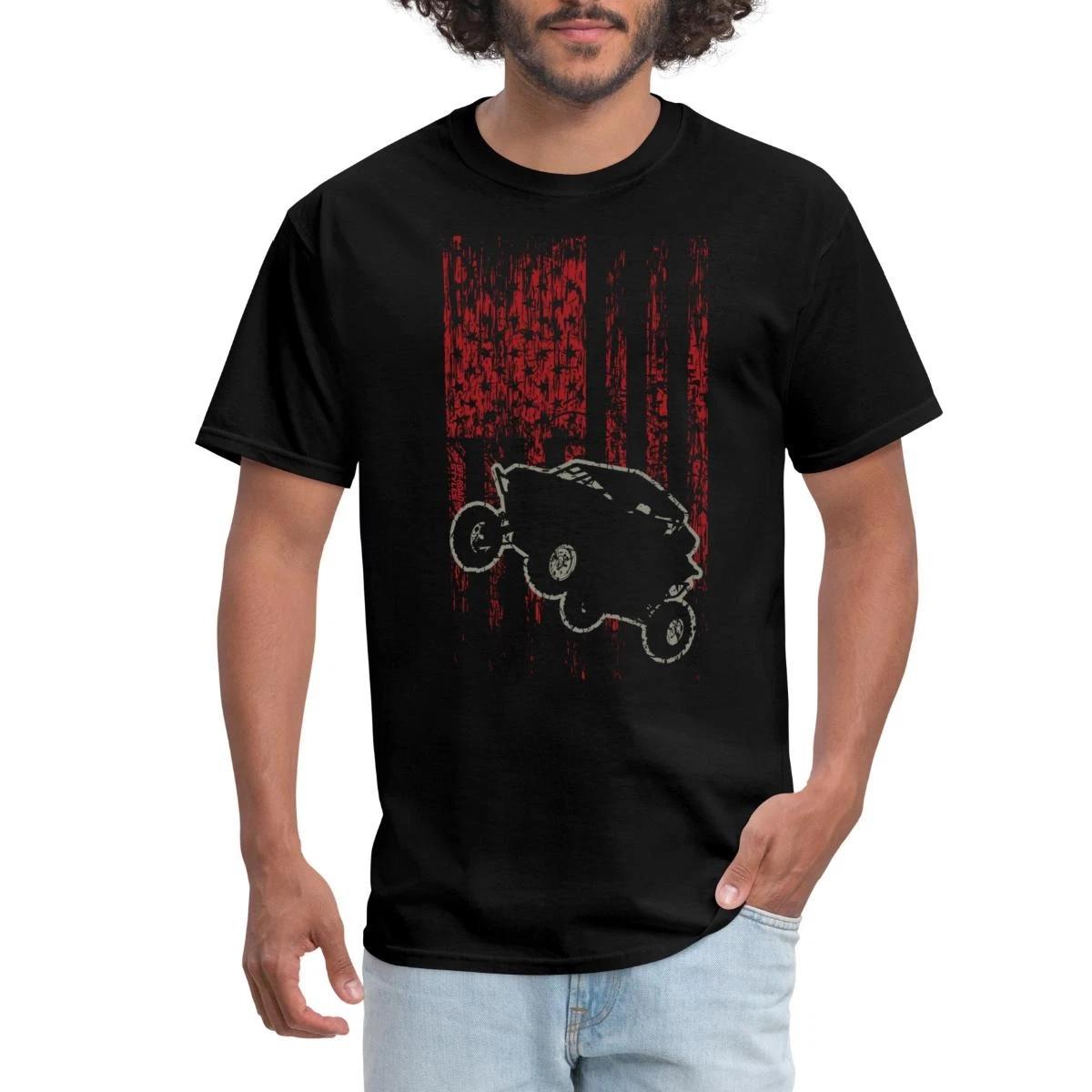 UTV SxS USA Flag Grunge Men s T-Shirt XXXXL