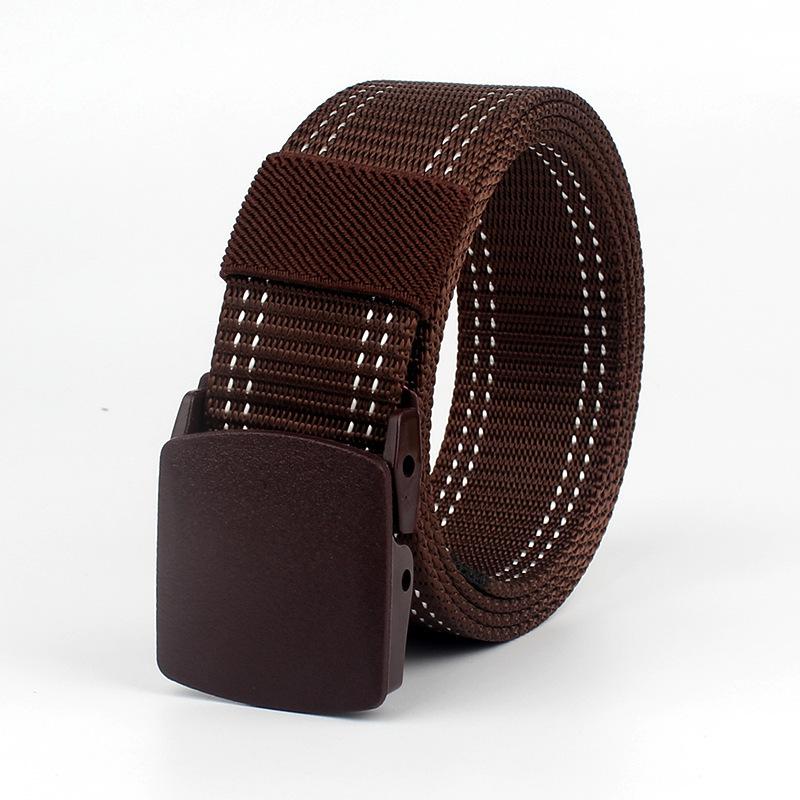 Nylonový taktický pás Pánský nekovový outdoorový sportovní pásek Studentské vojenské tréninkové plátno