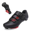 SoleEase Cycling Shoes Men's Indoor/Road Ride Non-slip Breathable Bicycle Shoes with Delta Cleats (2088-black, 47)