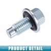 A ABSOPRO Car Drain Plug Fits No.11519933, 11562588, 9L8Z6730A, Bu ick, Enclave 2008-2017 Metal, Silver-Tone