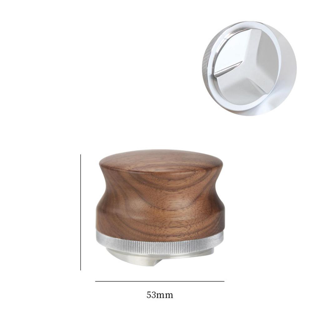 Coffee powder distributor walnut three-leaf four-leaf tamper coffee matching utensils