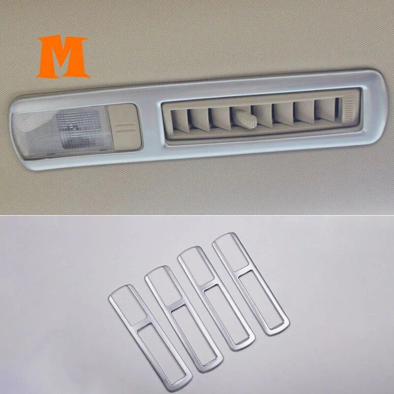 2014 15 16 17 18  ABS Chrome Car Styling Navigation Air Conditioning Frame Panel Cover Trim for Toyota Highlander Kluger