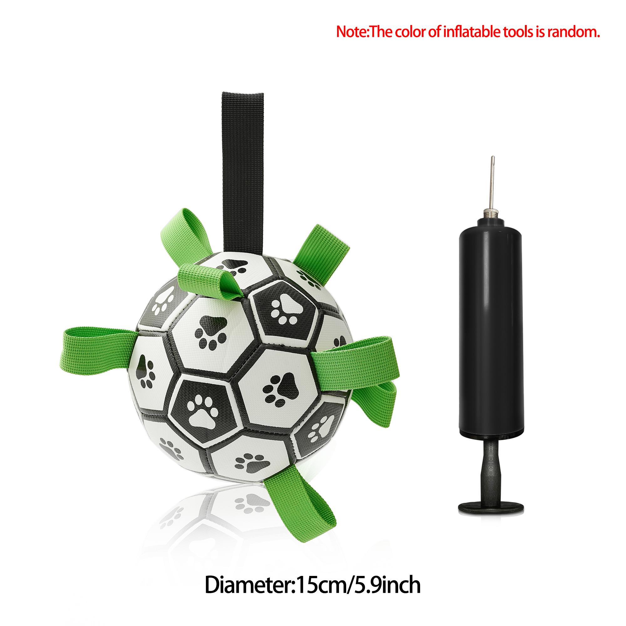 

Игрушки для собак Футбольный мяч с ремнями, Интерактивные игрушки для собак для перетягивания каната, Подарки на день рождения для щенков, Игрушка для буксира для собак, Игрушка для воды для собак, Прочный