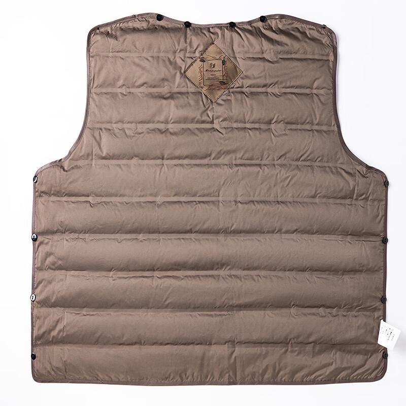 FAPAI Men's Detachable Down Liner Wool Blend Overcoat