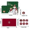Elegant Folded Christmas Card with Envelope - High-end English Style, Perfect for Holiday Greetings and Thank You Messages
