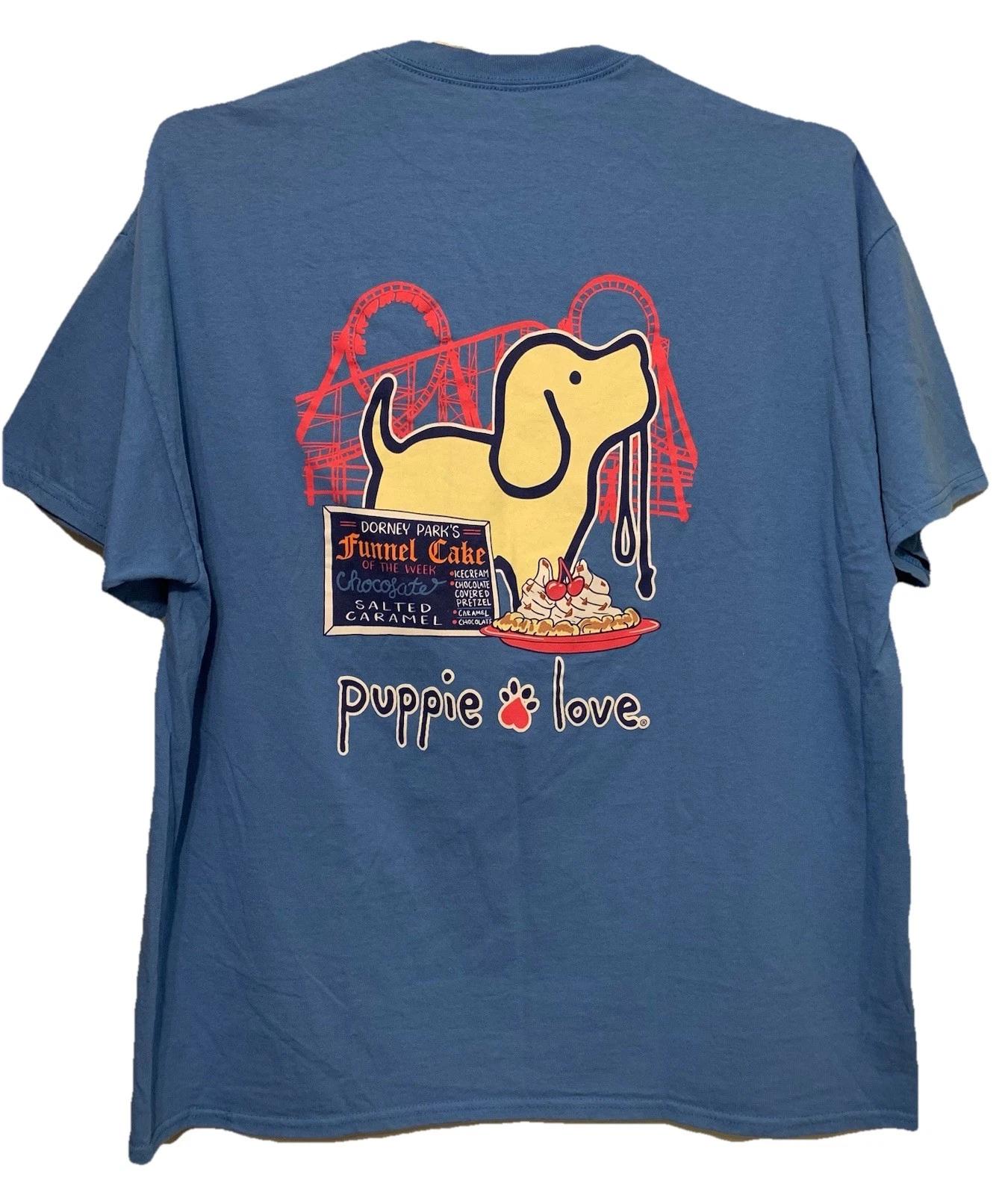 

Puppy Love Dog Rescue Dorney Park Shirt XXL Dorneyville PA Amusement Graphic S