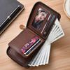 Retro Men's Wallet Money Clip Large Capacity Zipper Short Coin Purse Card Holder High Quality Purse