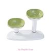Regulable Pet Bowl Modern Feeding Station Double Bowl Cats and Water Bowl with Stand for Small and Miteltgro Dogs and Cats