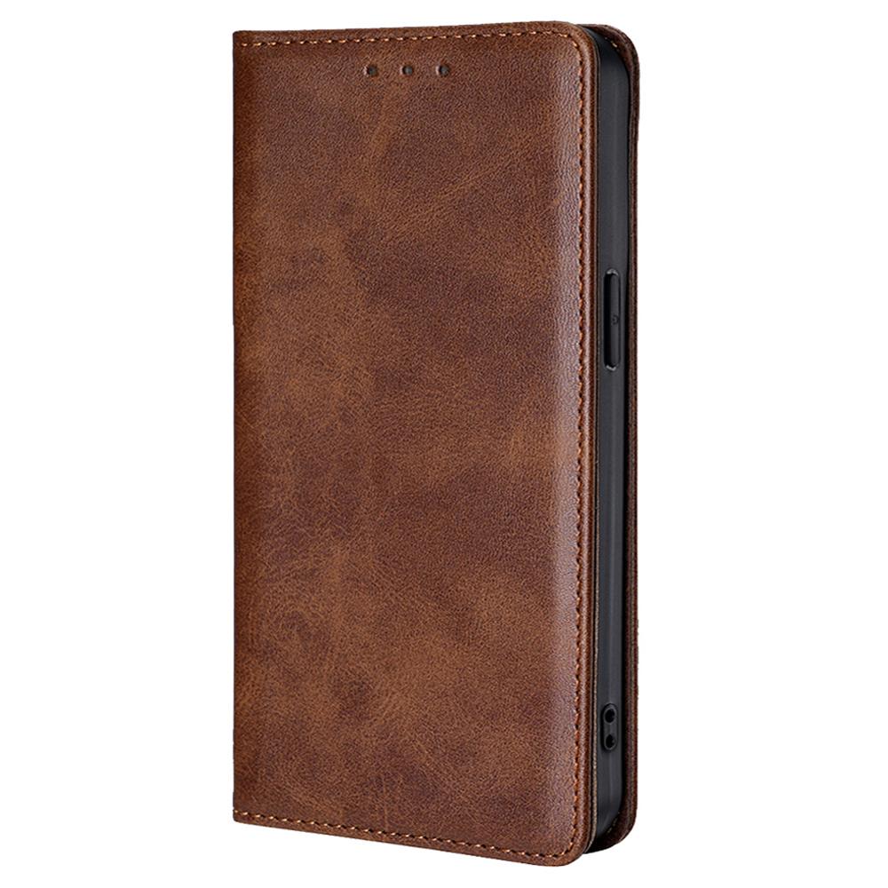 For TECNO Spark 20 Pro+ Case Calf Texture Leather Wallet Cover Magnetic Closing
