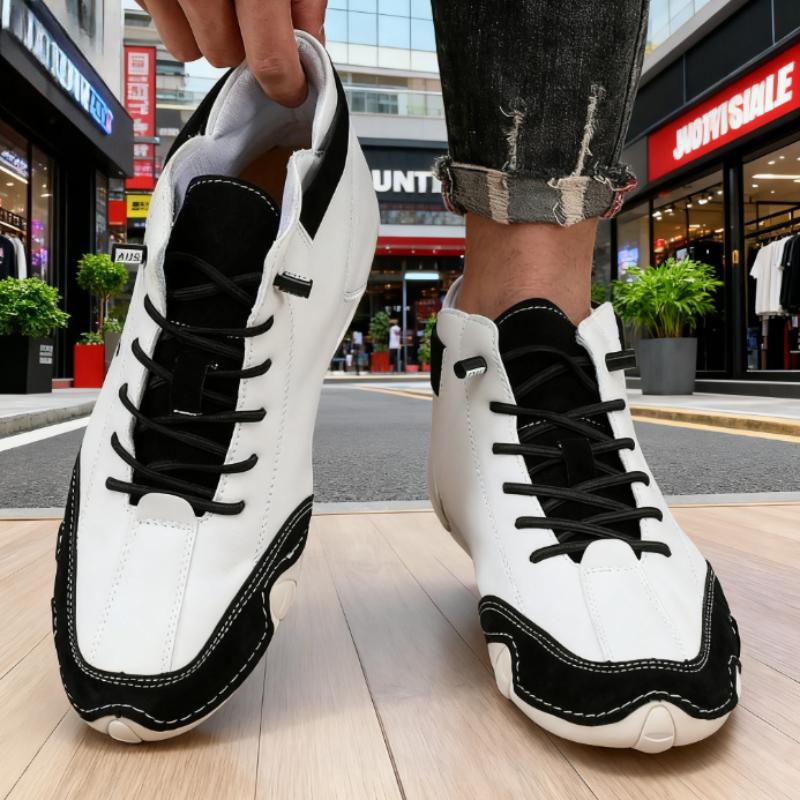 

Men s Casual Bare Boots Breathable Original Comfortable Soft Soled Men s Shoes High-quality Loafers Handmade Leather Flat Shoes 36