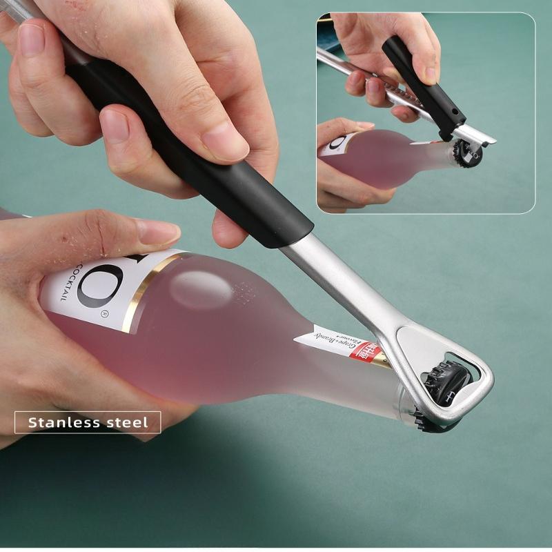 1Pc Bottle Opener Beer Screwdriver Creative Kitchen Tools Household 2-in-1 Adjustable Stainless Steel Can Opener