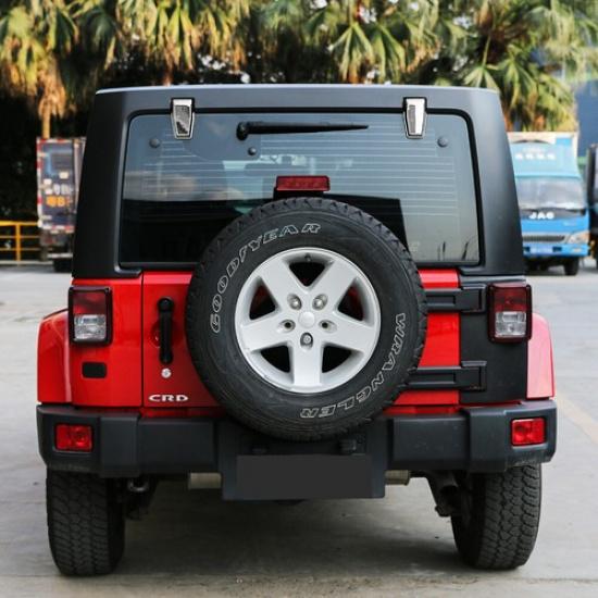 Chrome Rear Window Hinge Decor Cover for Jeep Wrangler JK JKU 07-17 Accessories