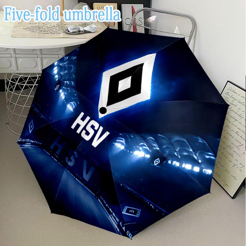 Hsv Stadium Lights Mini Five-Fold Lightweight Umbrella, Eight-Bone Frame, for Home Travel and Outdoor Use in Any Season Fan Gifts