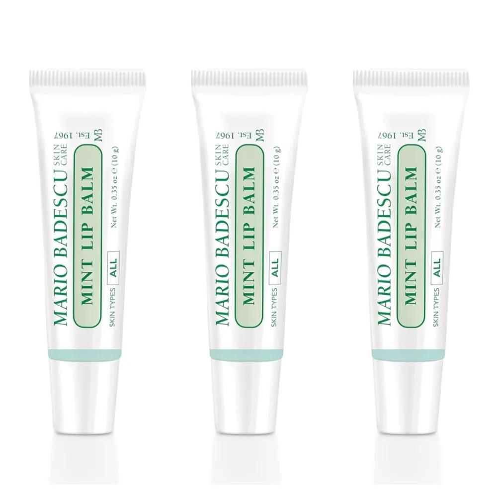Mario Badescu Moisturizing Mint Lip Balm 10g x 3 packs Mario Badescu