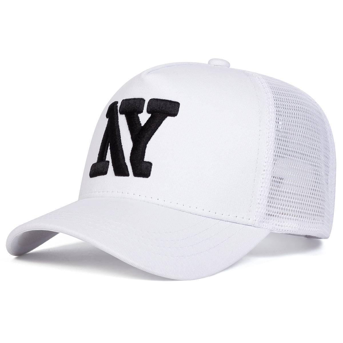 

Унисекс Бейсболки с сеткой и вышивкой букв Весна Лето Уличные Регулируемые Повседневные Шляпы Папина Шляпа Солнцезащитная Шляпа белый