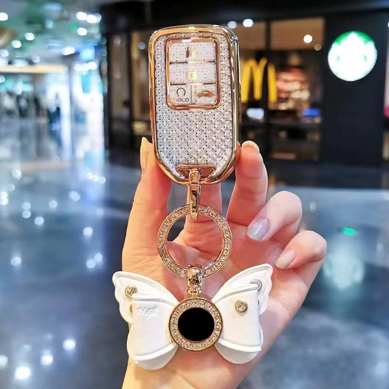 Car Key Case Cover Shell For Honda Vezel Accord Civic Xrv Breeze Crider Crv Envix Jade Fit Urv Car Key Bag Car Accessories