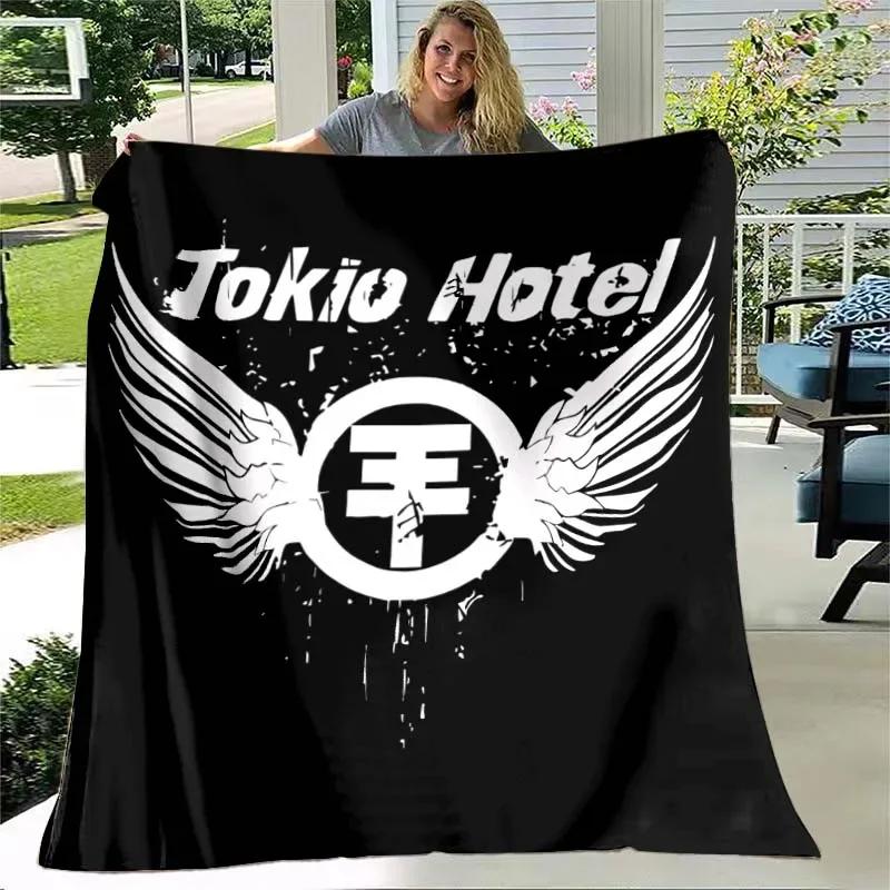 3D Tokio Hotel band printed blanket Kids Warm blanket Flannel Soft Cozy Blankets Sofa Bed Blanket Travel Blankets Birthday Gift