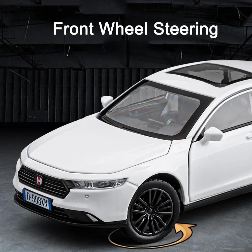 1/32 Metal Honda Accord Models Cars Toys Wheel Pull Back Diecasting Vehicle 6 Doors Can Opened Car for Kids Children's Day Gifts