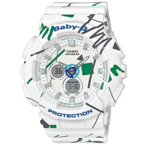 Casio Women's Baby-G BA-110 Analog-Digital Sports Quartz Watch, Ships Internationally (BA-120SC-7A)