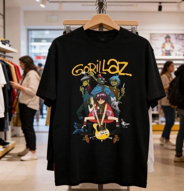 Gorillaz1 Band Alternative Unisex TShirt Fullsize S5XL Unisex T-Shirt L