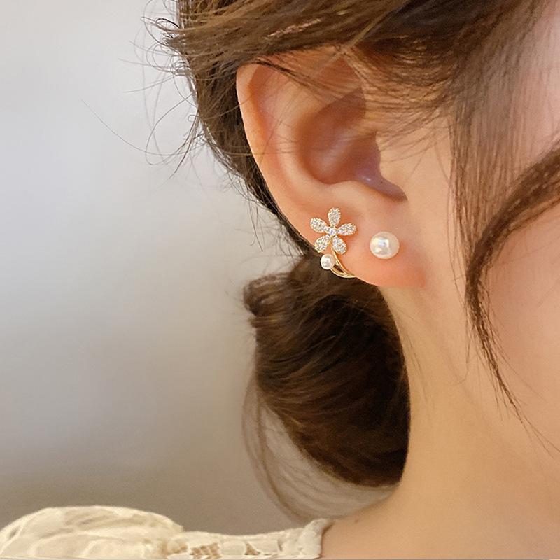 

Preal Metal Stud Earrings Flowers Butterfly Fish Earrings For Women Girls Asymmetrical Earrings Jewelry Gifts New Trendy