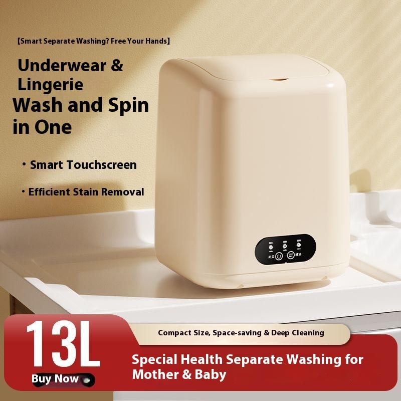 New Underwear Washing Machine Household Mini Small Semi-automatic Elution Integrated Washing Socks Children's Clothing