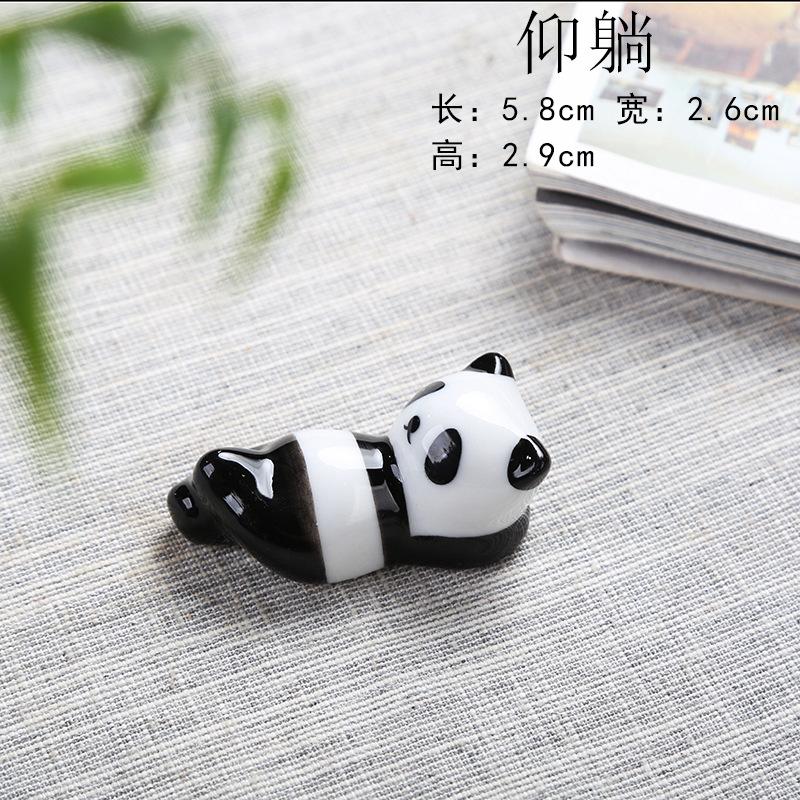1Pcs Cute Panda Pillow Chopsticks Holder Japanese Ceramic Chopstick Ceramic Home Decor Spoon Holder Tableware Kitchen Tools