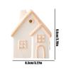 Tea Candle Holder Stand House Shape Tea Candle Holder For Desk Ceramic Decoration European Home Statue For Dining Meditation