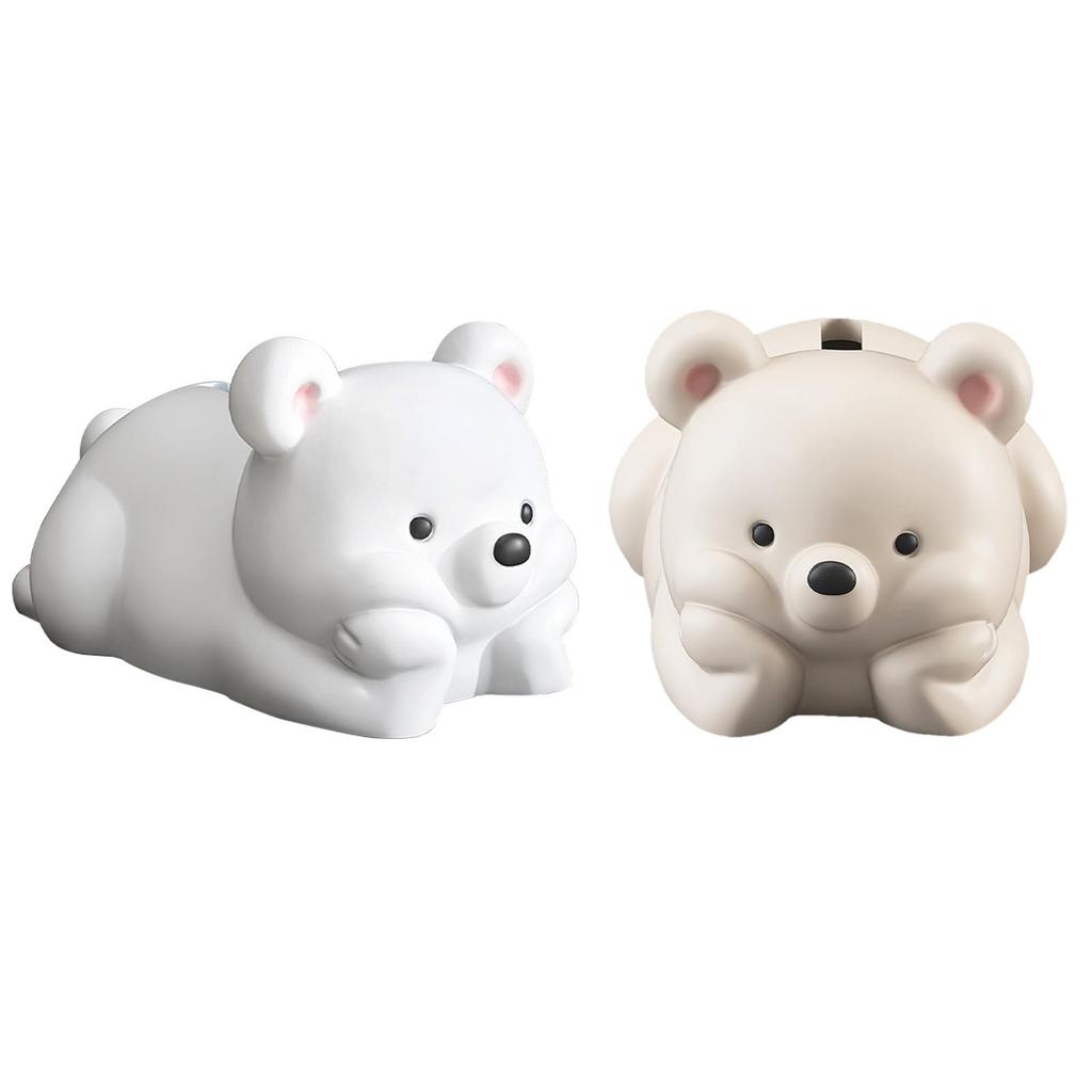 Tissue Box Cover Container Portable Decor Bear Creative Statue Support Napkin Box for Kitchen Cabinet Living Room Desktop Office