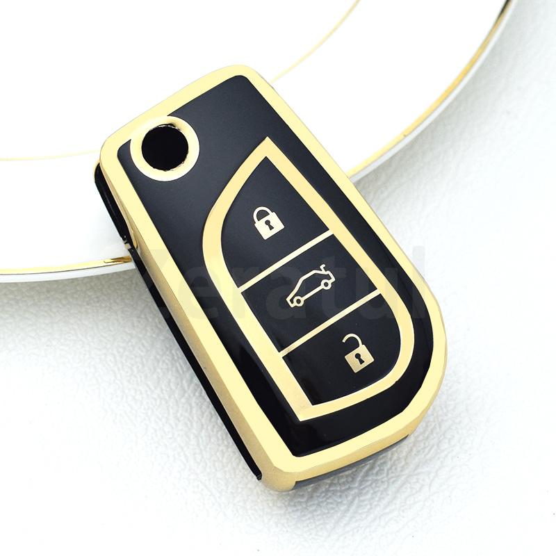 Tpu Car Key Cover Case Shell Fob For Toyota Auris Corolla Avensis Verso Yaris Aygo Scion Tc Im Camry Rav4 Forturner Hilux