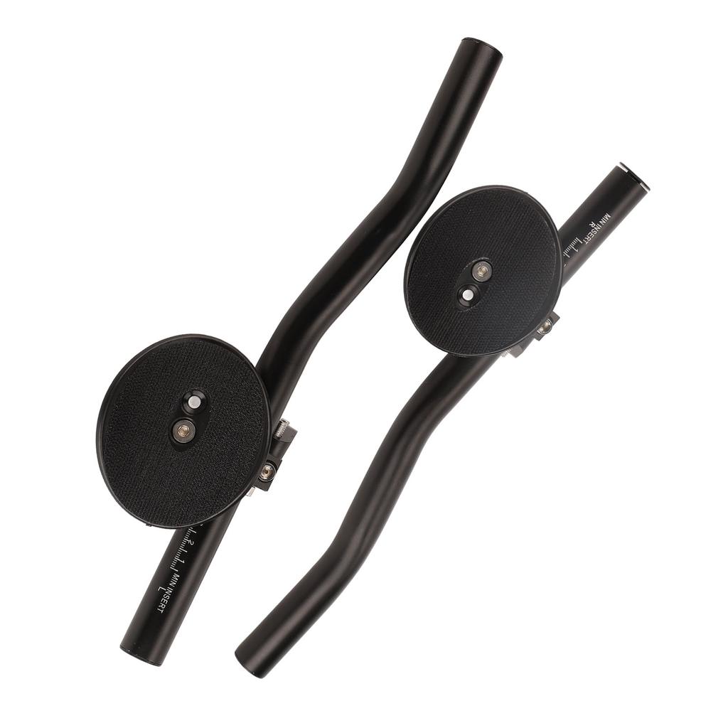 2PCS Bike Aero Bars Mountain Bike Rest Handlebar Aluminum Alloy Road Bike TT Handle