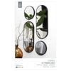 Set Of 4 Deco Round Mirrors Black
