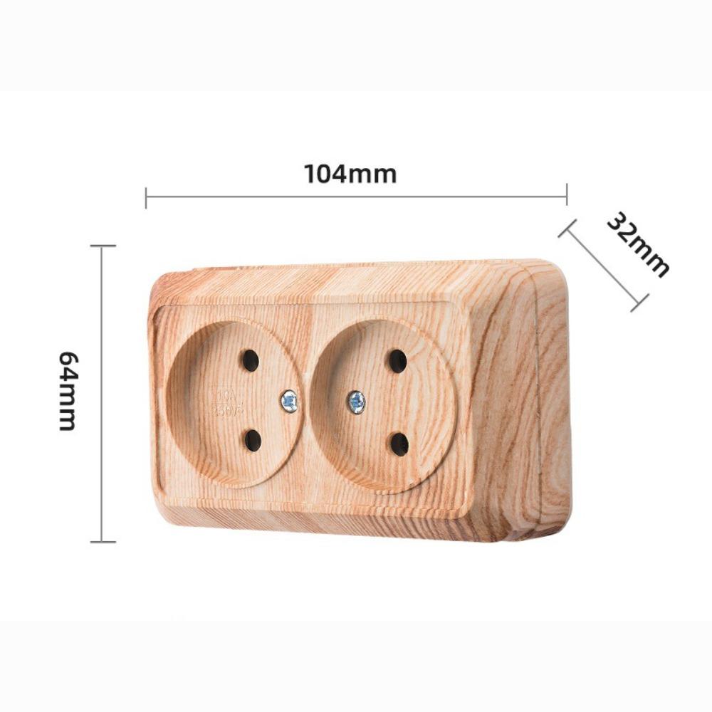 Plastic Wall Switch EU Standard Rocker Light Switch Durable Power Socket Wall Mount