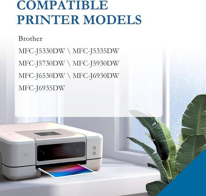 Ink Cartridges - Paeolos - 3219XL - Compatible Brother - 4 Pieces - 3000 Pages Black